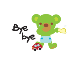 Clover the Green Baby Bear sticker #2401777