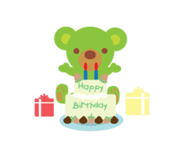 Clover the Green Baby Bear sticker #2401778
