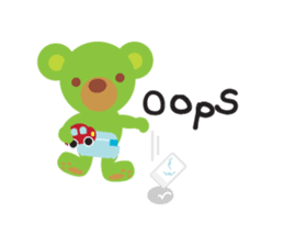 Clover the Green Baby Bear sticker #2401779