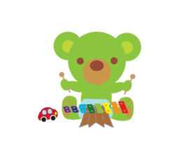 Clover the Green Baby Bear sticker #2401780