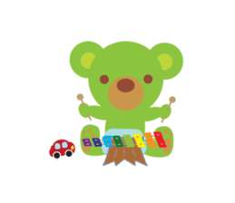 Clover the Green Baby Bear sticker #2401780