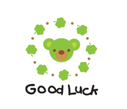 Clover the Green Baby Bear sticker #2401789