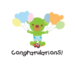 Clover the Green Baby Bear sticker #2401798