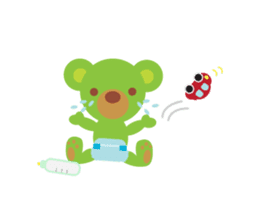Clover the Green Baby Bear sticker #2401799