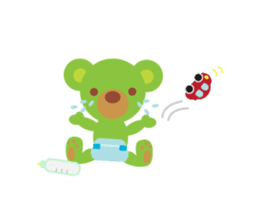 Clover the Green Baby Bear sticker #2401799