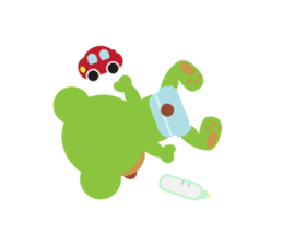 Clover the Green Baby Bear sticker #2401802