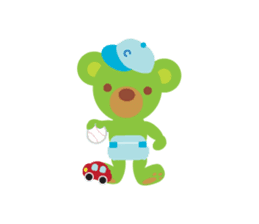 Clover the Green Baby Bear sticker #2401805