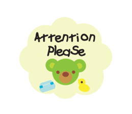 Clover the Green Baby Bear sticker #2401809