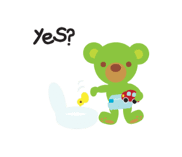 Clover the Green Baby Bear sticker #2401810