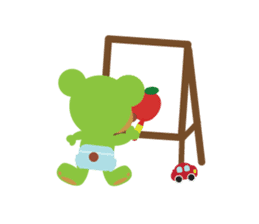 Clover the Green Baby Bear sticker #2401811