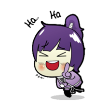 Hikaru, the funny little ninja sticker #2401979
