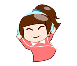 Chika, smart and sweet girl sticker #2402393