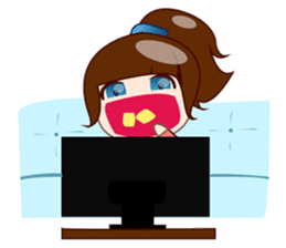 Chika, smart and sweet girl sticker #2402395