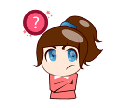 Chika, smart and sweet girl sticker #2402404