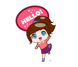 Chika, smart and sweet girl sticker #2402410