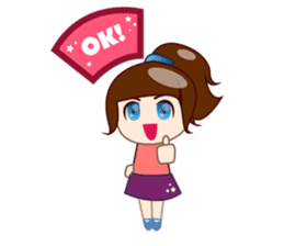 Chika, smart and sweet girl sticker #2402413