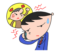 White-collar worker daily life sticker #2402778