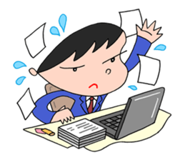 White-collar worker daily life sticker #2402781