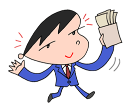 White-collar worker daily life sticker #2402790