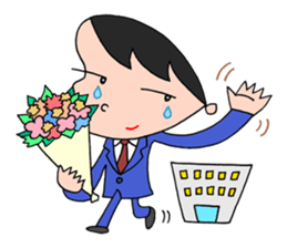 White-collar worker daily life sticker #2402793