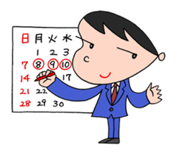 White-collar worker daily life sticker #2402799