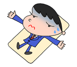 White-collar worker daily life sticker #2402807