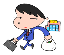 White-collar worker daily life sticker #2402813