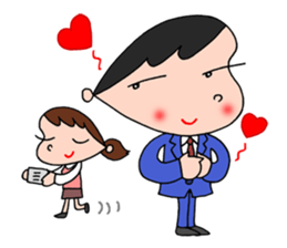 White-collar worker daily life sticker #2402814