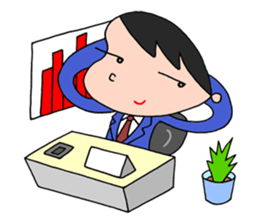 White-collar worker daily life sticker #2402815
