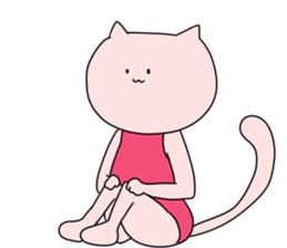 Cat pose No.1 sticker #2402939