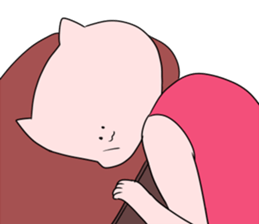 Cat pose No.1 sticker #2402952