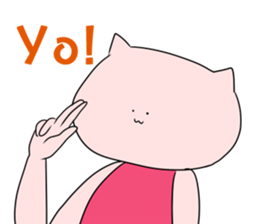 Cat pose No.1 sticker #2402954