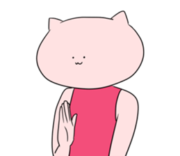 Cat pose No.1 sticker #2402959