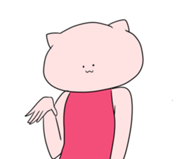 Cat pose No.1 sticker #2402969