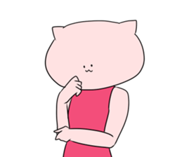 Cat pose No.1 sticker #2402972