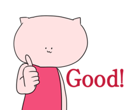 Cat pose No.1 sticker #2402973