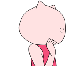 Cat pose No.1 sticker #2402975