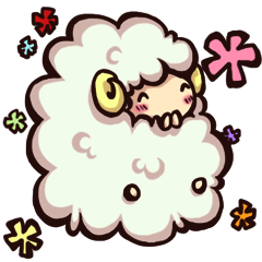 Baa of fluffy sheep .