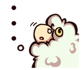 Baa of fluffy sheep . sticker #2404749