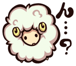 Baa of fluffy sheep . sticker #2404756