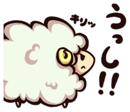 Baa of fluffy sheep . sticker #2404758