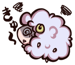 Baa of fluffy sheep . sticker #2404764