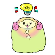 Colorful fluffy sheep sticker #2404835
