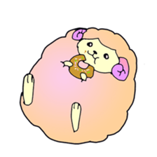 Colorful fluffy sheep sticker #2404839