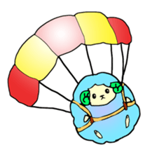 Colorful fluffy sheep sticker #2404847