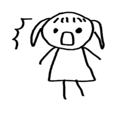 Marin and doku rabbit. sticker #2405081