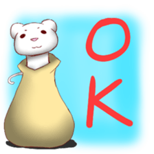 Ferrets entering the bag sticker #2405461