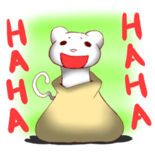 Ferrets entering the bag sticker #2405475