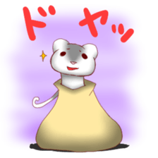 Ferrets entering the bag sticker #2405479