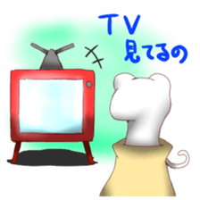 Ferrets entering the bag sticker #2405480